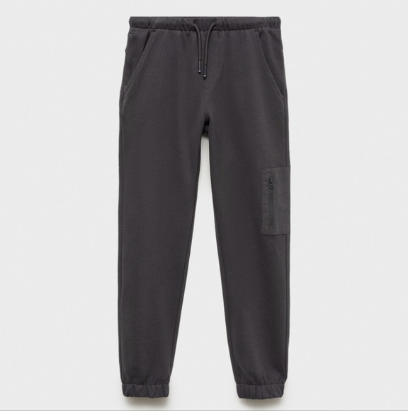 Mango Cotton Jogger-Style Trousers- 13-14 - Picture 1 of 5